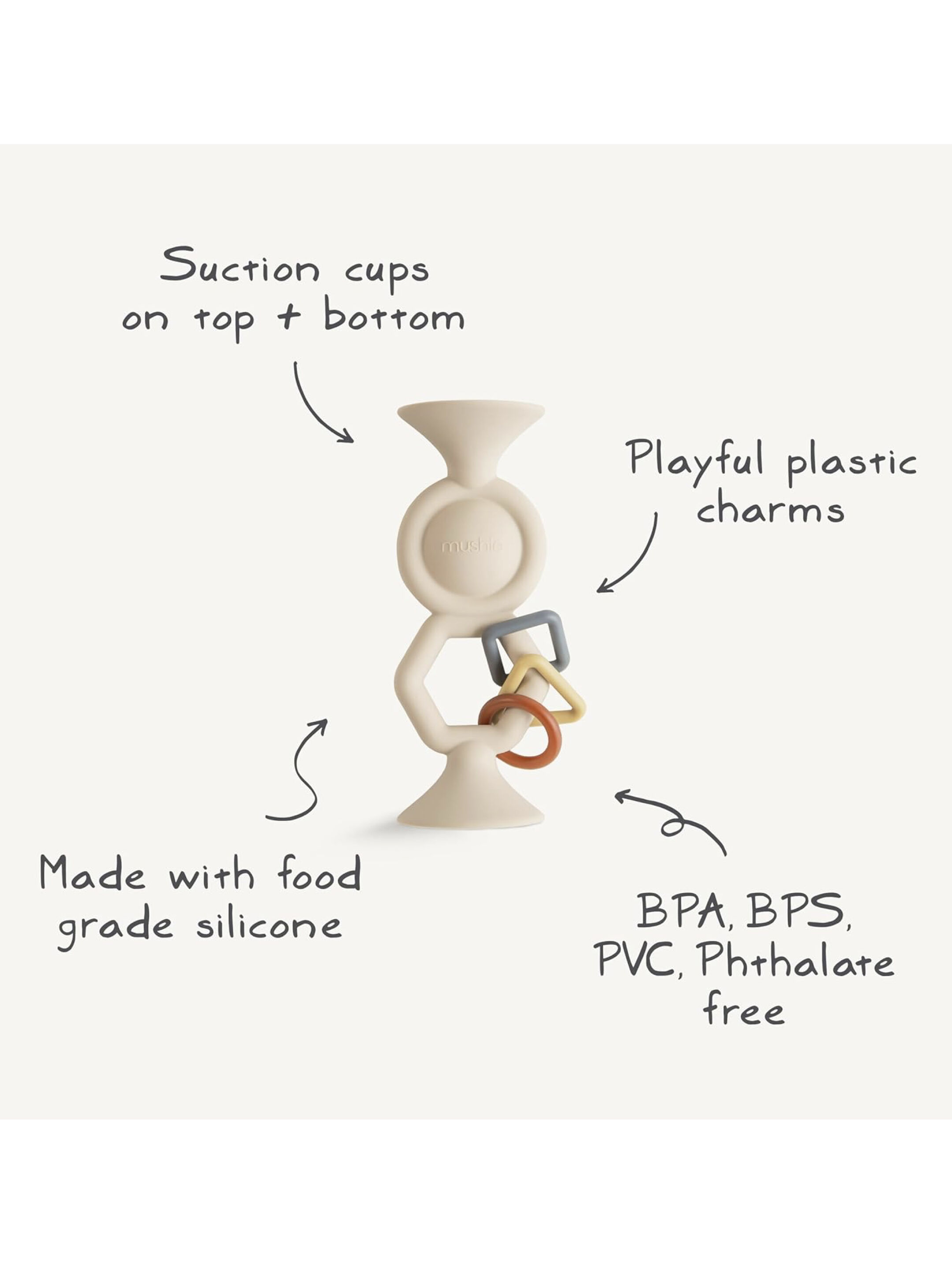 Mushie HexaPop Suction Toy (Shifting Sand) image number 8