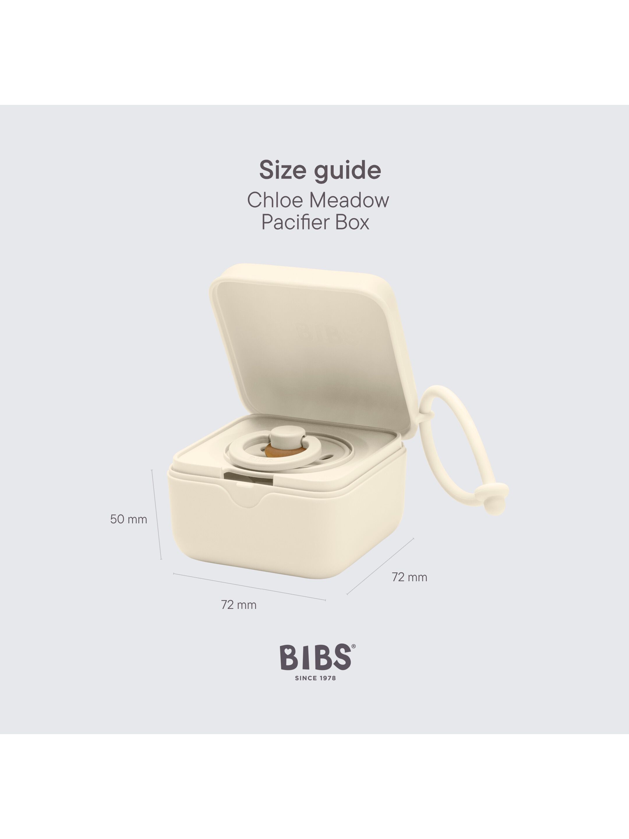 BIBS X Liberty Pacifier Box Chloe Meadow Ivory image number 4