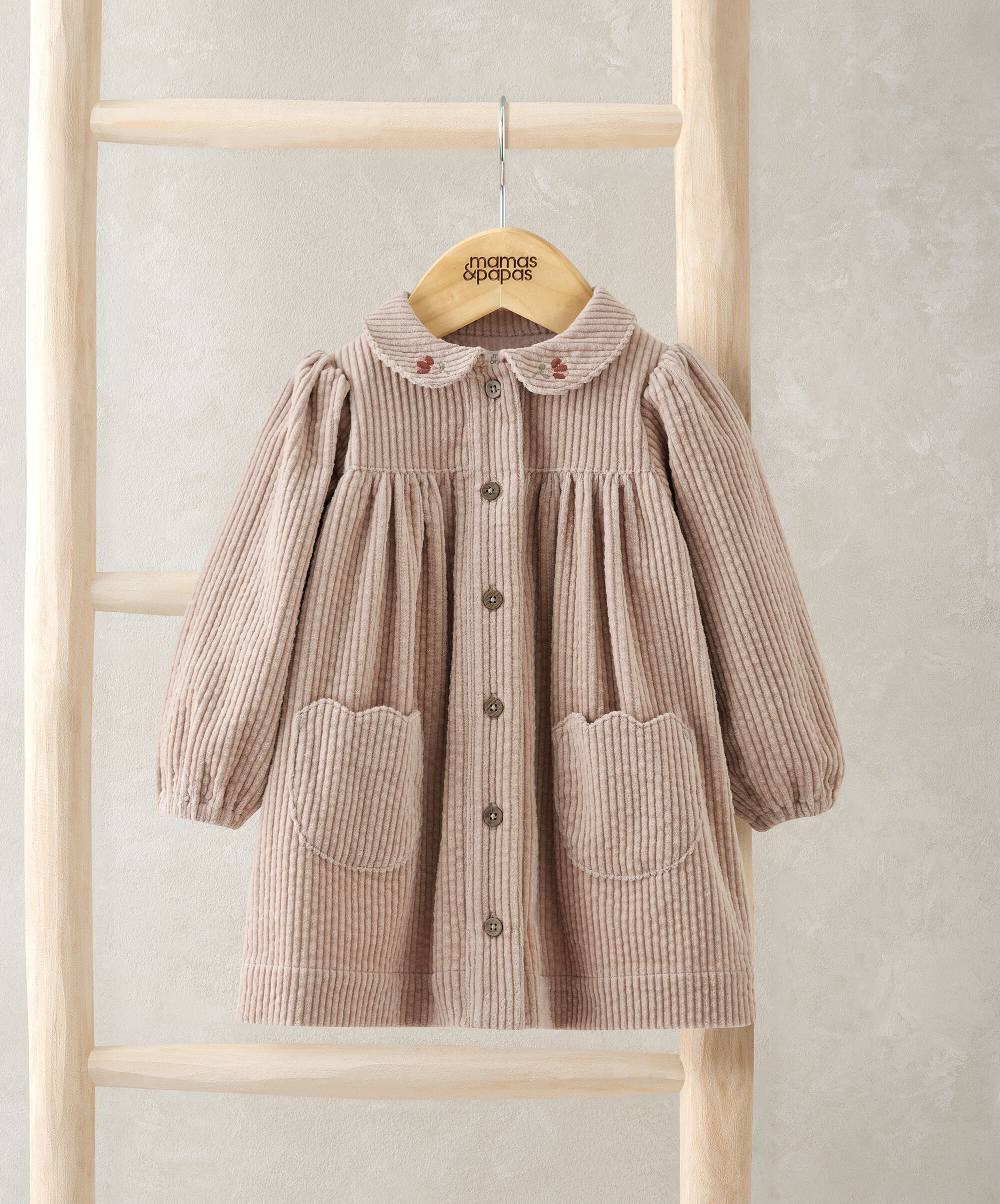 Cord Collared Dress image number 1