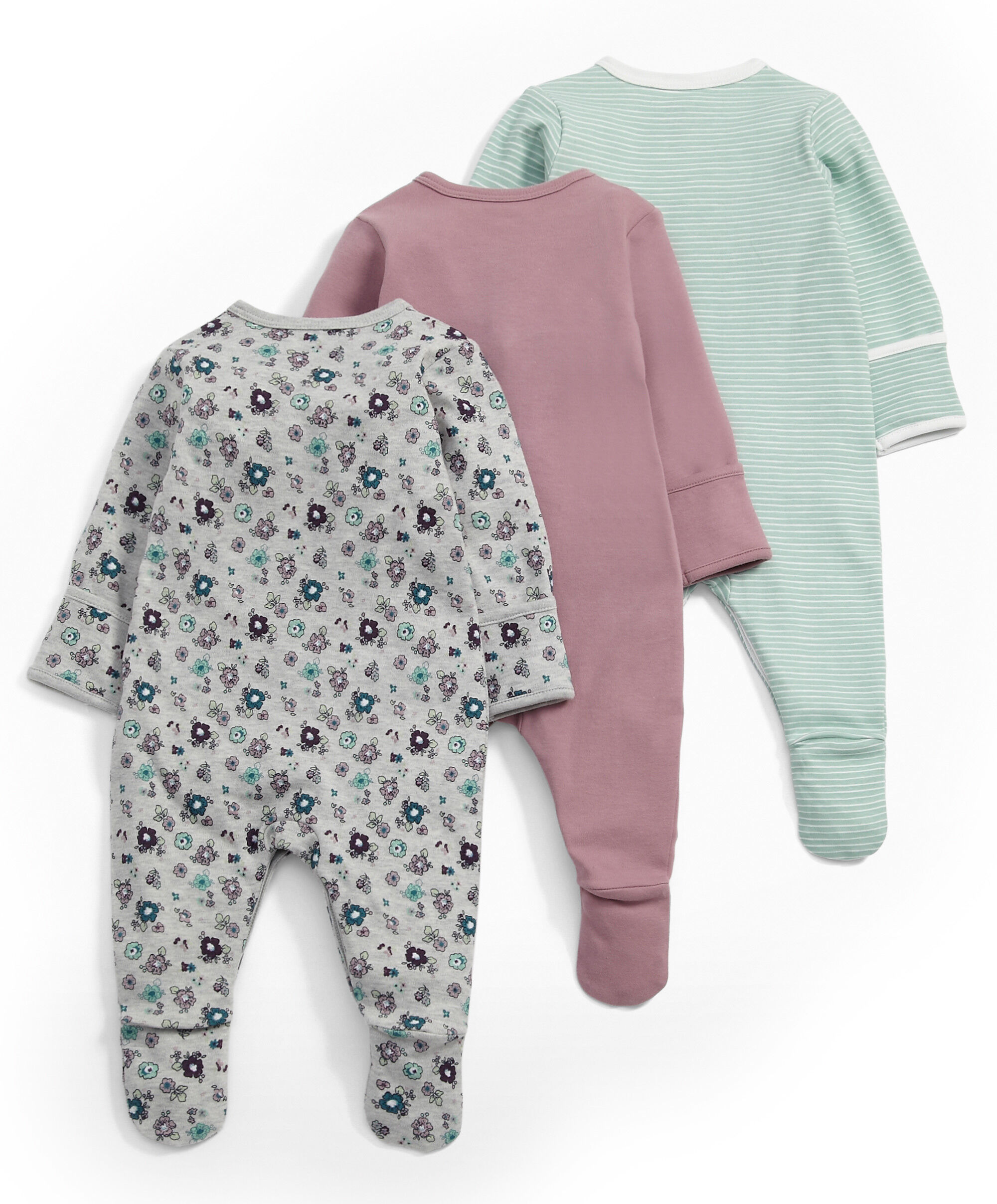 Pansy Print All-in-Ones (Set of 3) image number 2