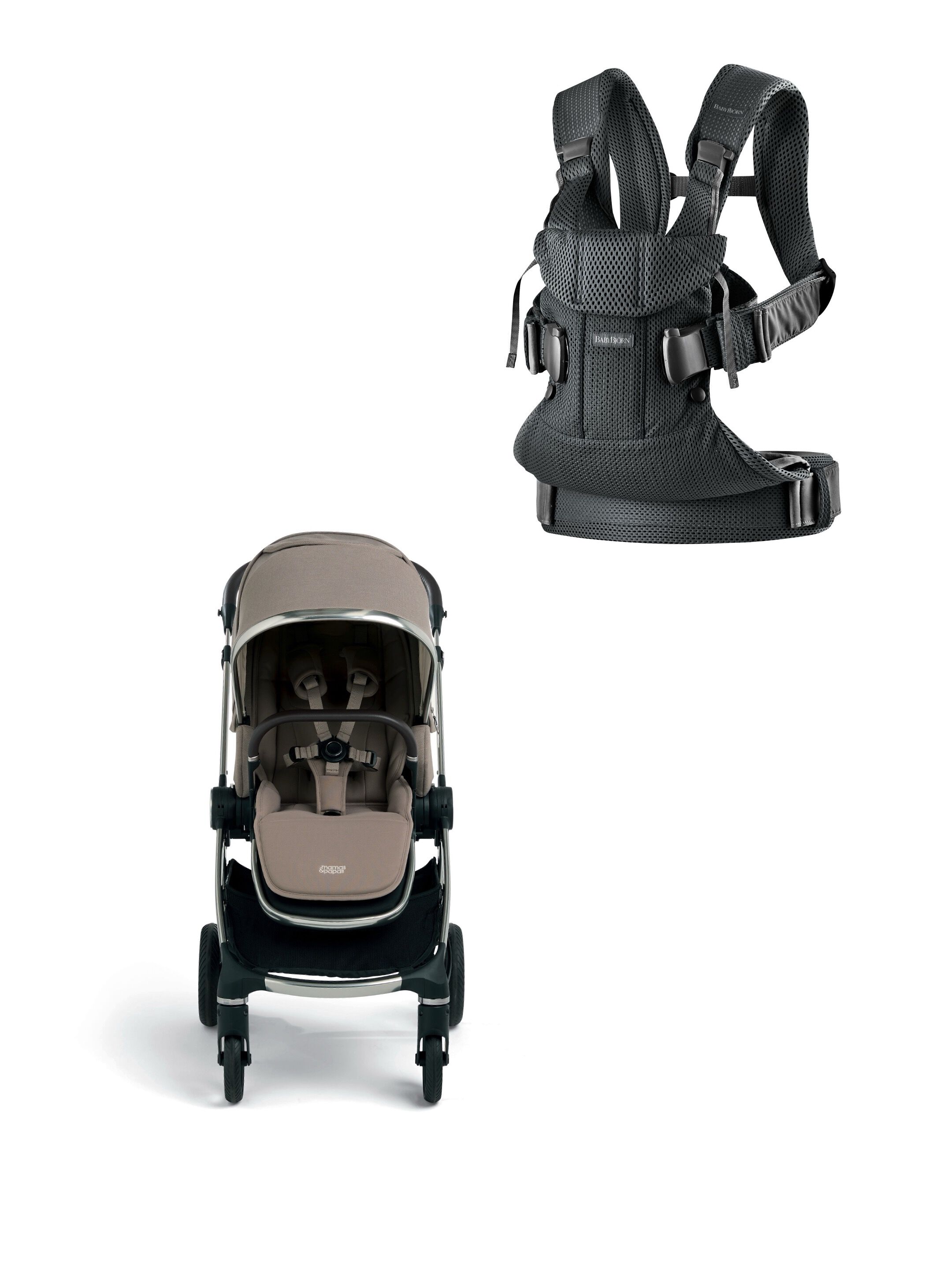 Vardo Heritage Stroller with Babybjorn Carrier One Air 2 Piece Bundle image number 1