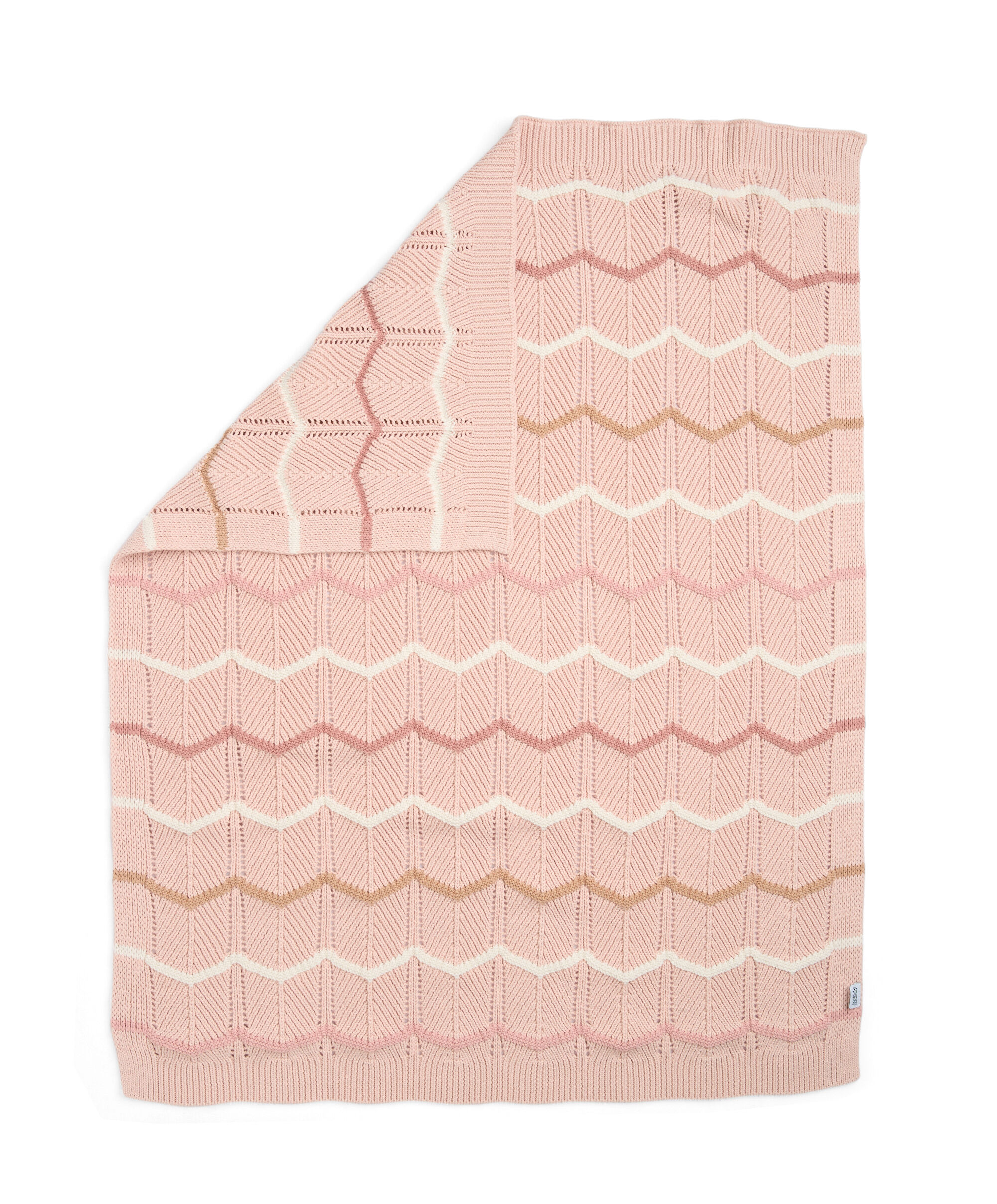 Knitted Blanket - Pink Wave image number 4