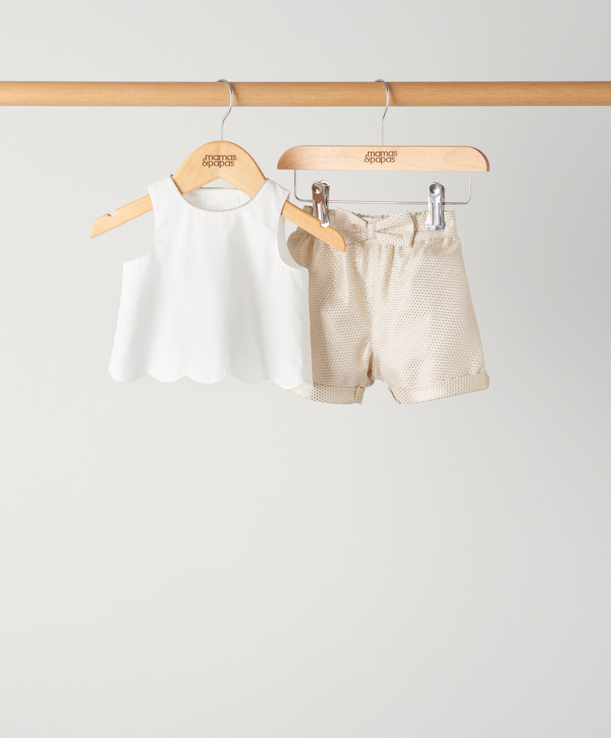 Top &amp; Jacquard Short Set - 2 Piece Set