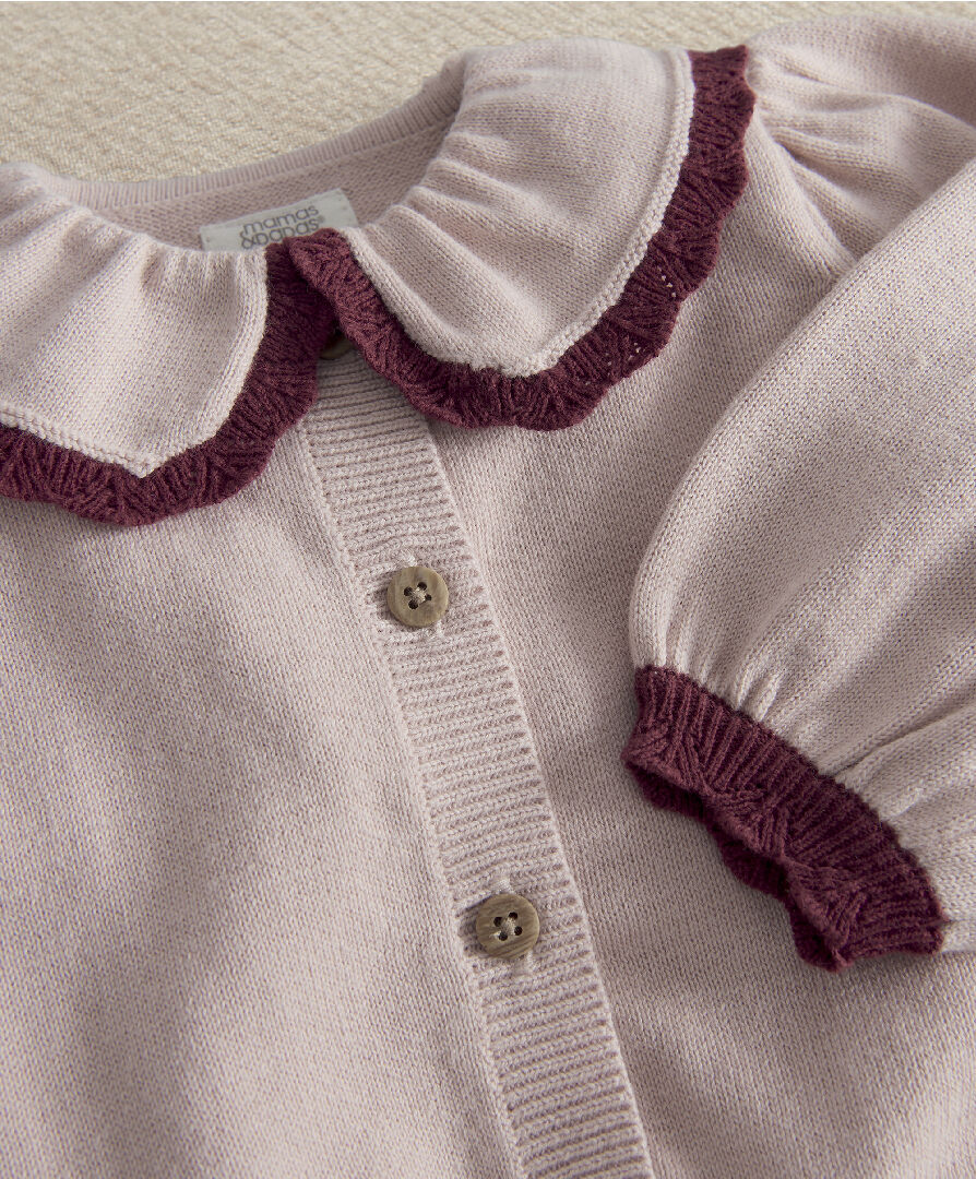 2pc Pink Embroidered Knit Set image number 3