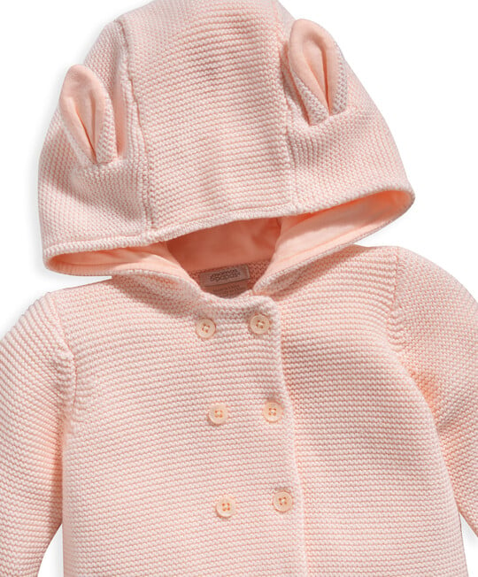 Pink Cardigan With Ears image number 3