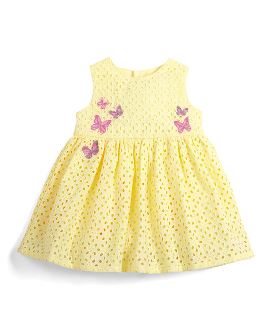 Embroidered Dress - Yellow image number 1