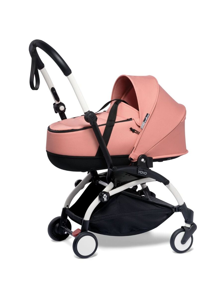 YOYO2 Stroller White Frame with Ginger Bassinet image number 1