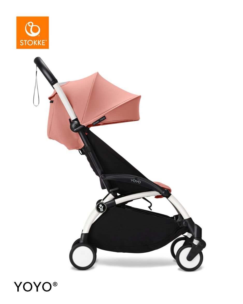 Stokke YOYO3 White Frame with 6+ Color Pack - Air France Blue & Cup Holder (3 Pieces)