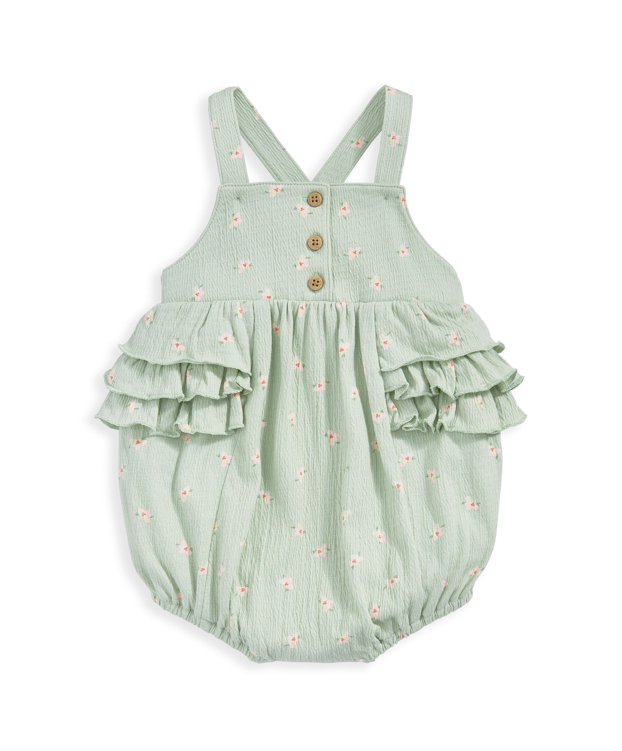 2 Piece Hibiscus Bodysuit & Shortie Romper image number 3