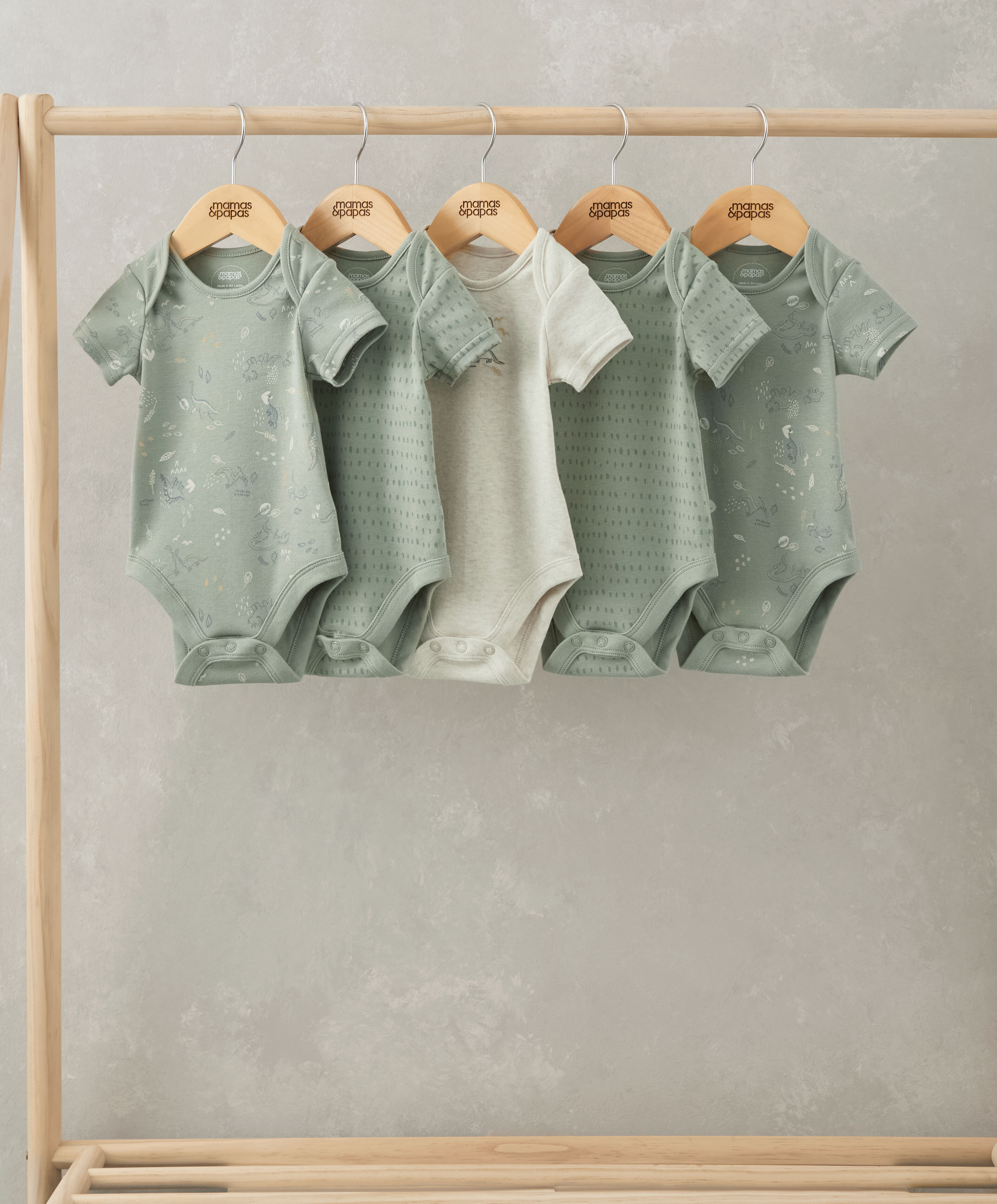 Dino Bodysuits (Set of 5) image number 1