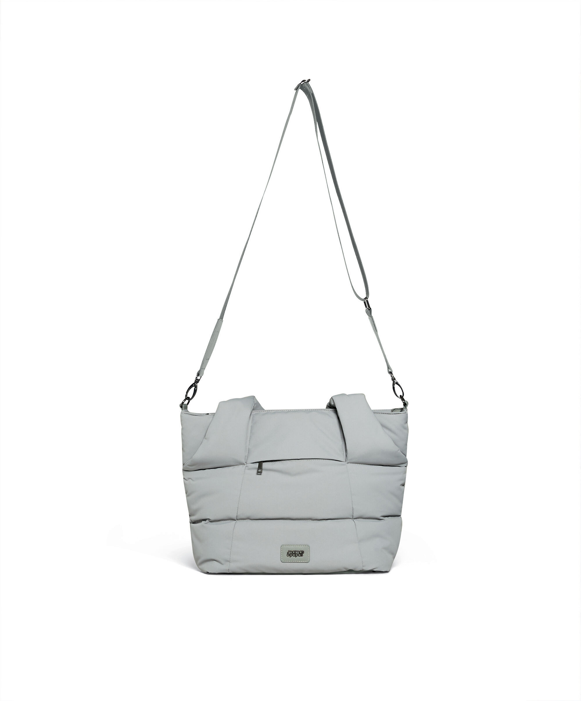 Quilted Tote Bag - Grey image number 5