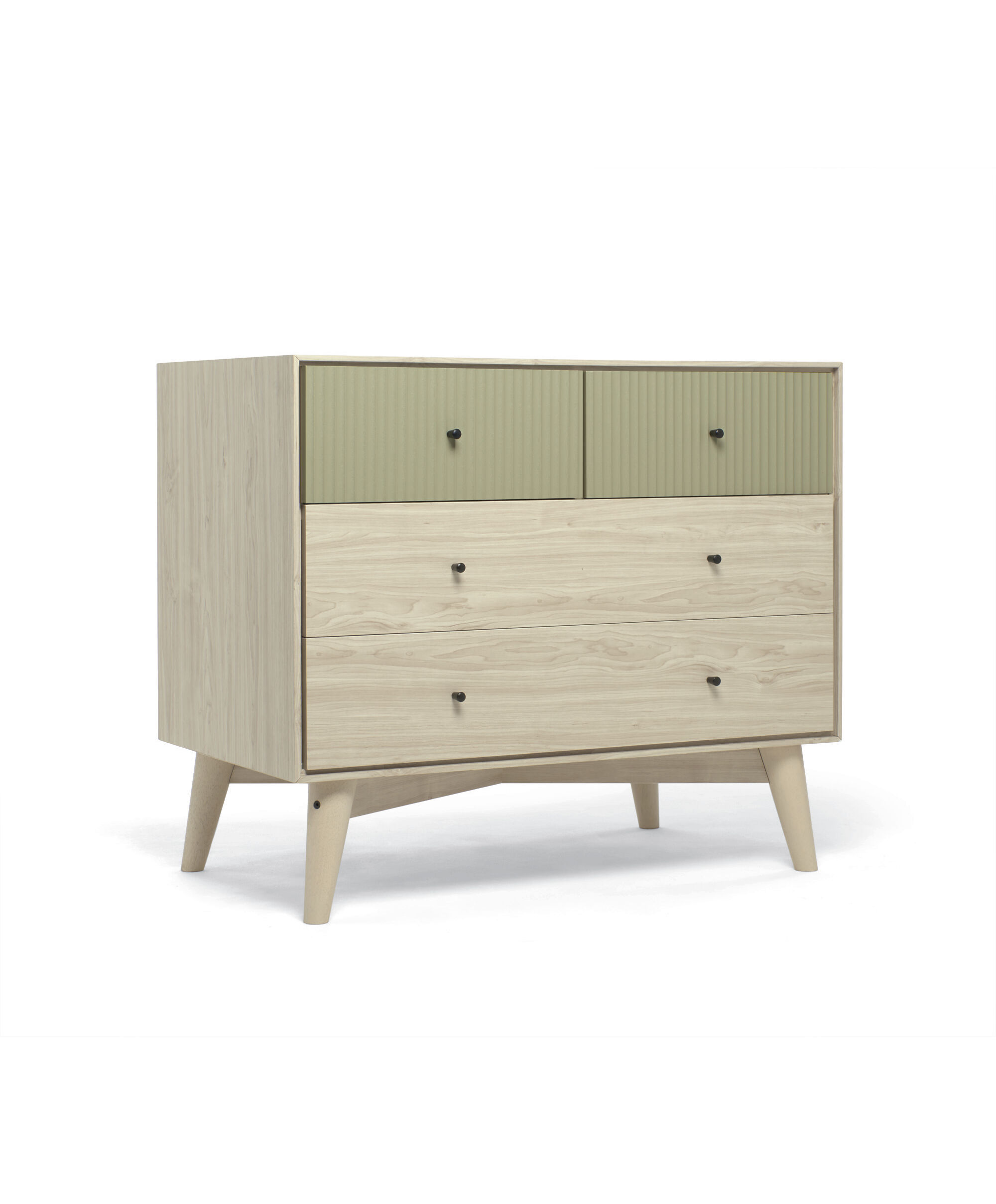 Coxley Nusery Dresser Changer - Natural/Olive Green image number 3
