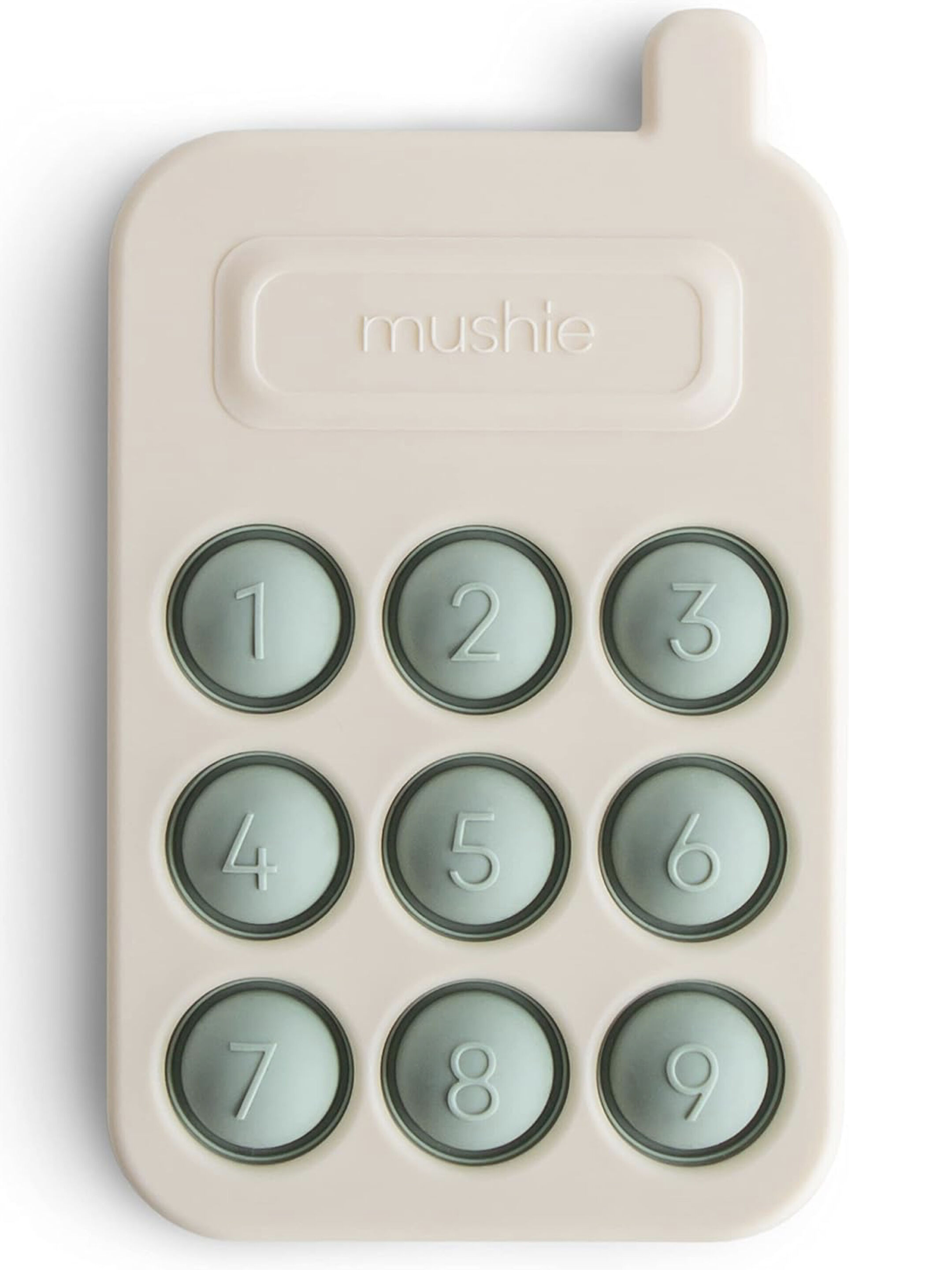 Mushie Phone Press Toy Cambridge Blue image number 1