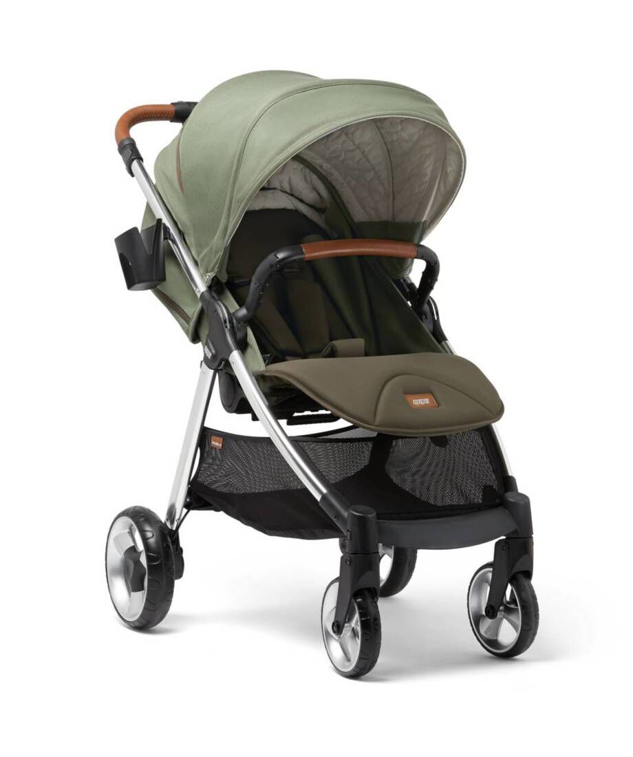 khaki pushchair
