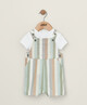 2 Piece Stripe Woven Dungaree Set image number 1