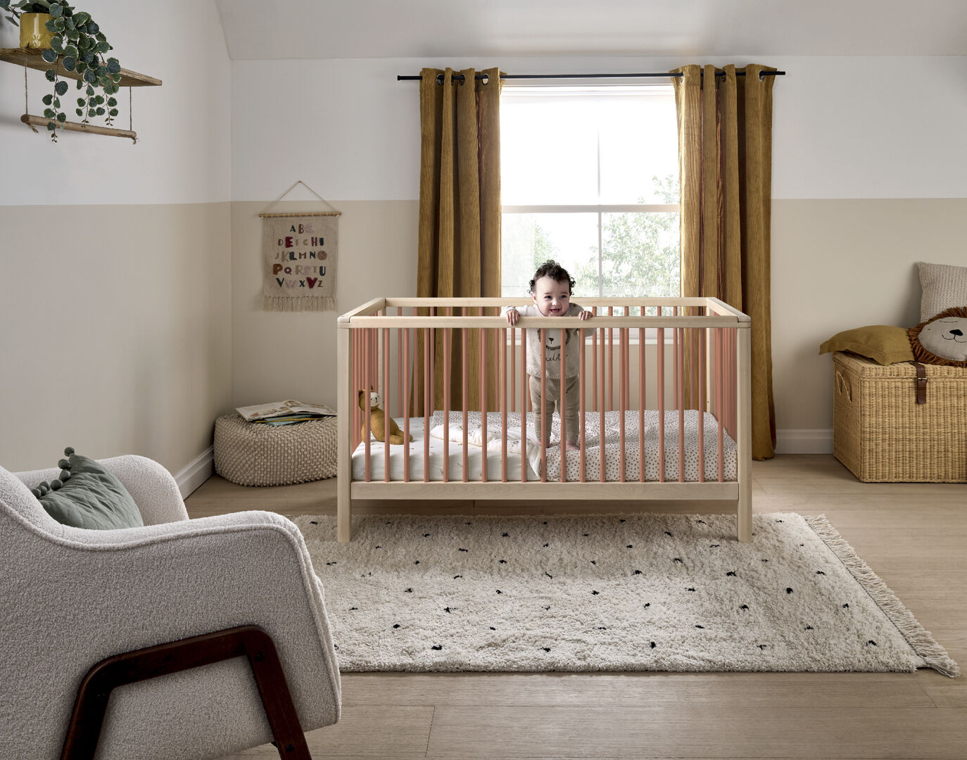 Compact Solo Cotbed - Natural Terracotta image number 2