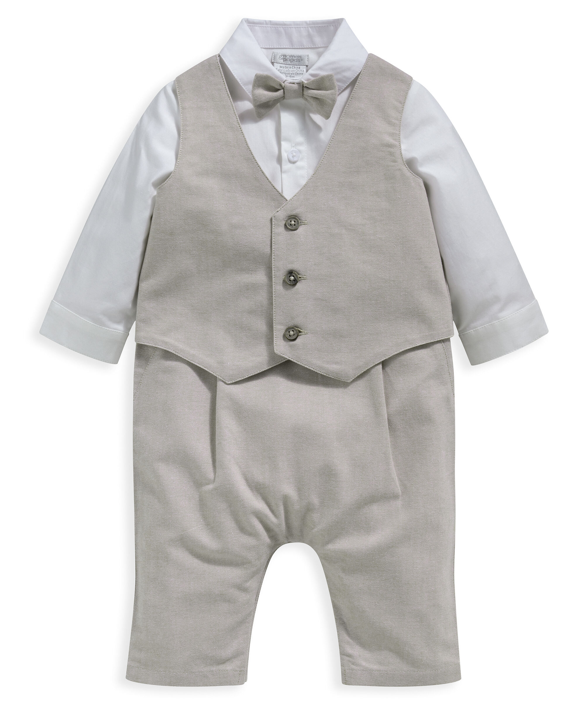 Stone Waistcoat Mock Romper image number 1