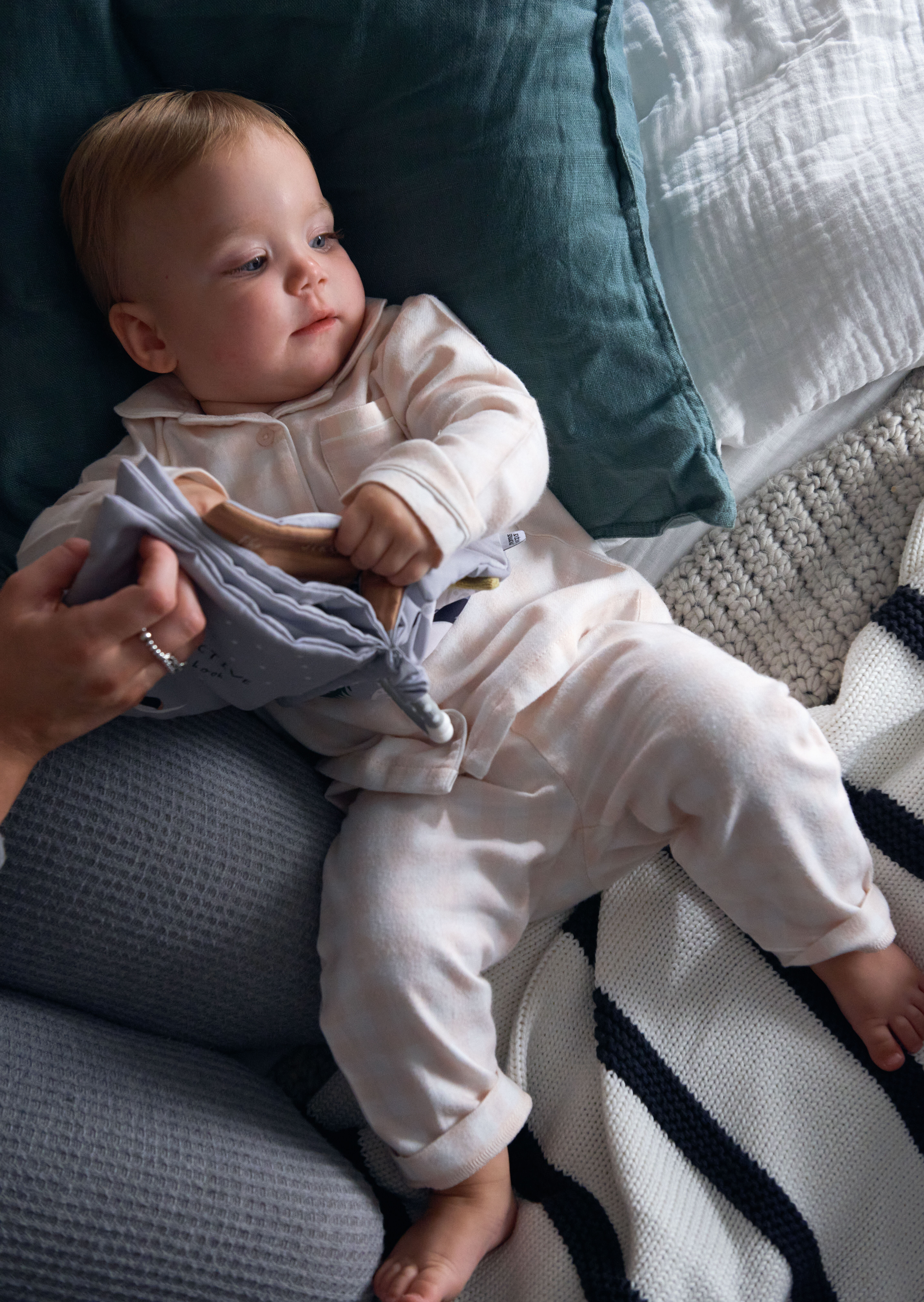 Pink Gingham Woven Pyjamas image number 7