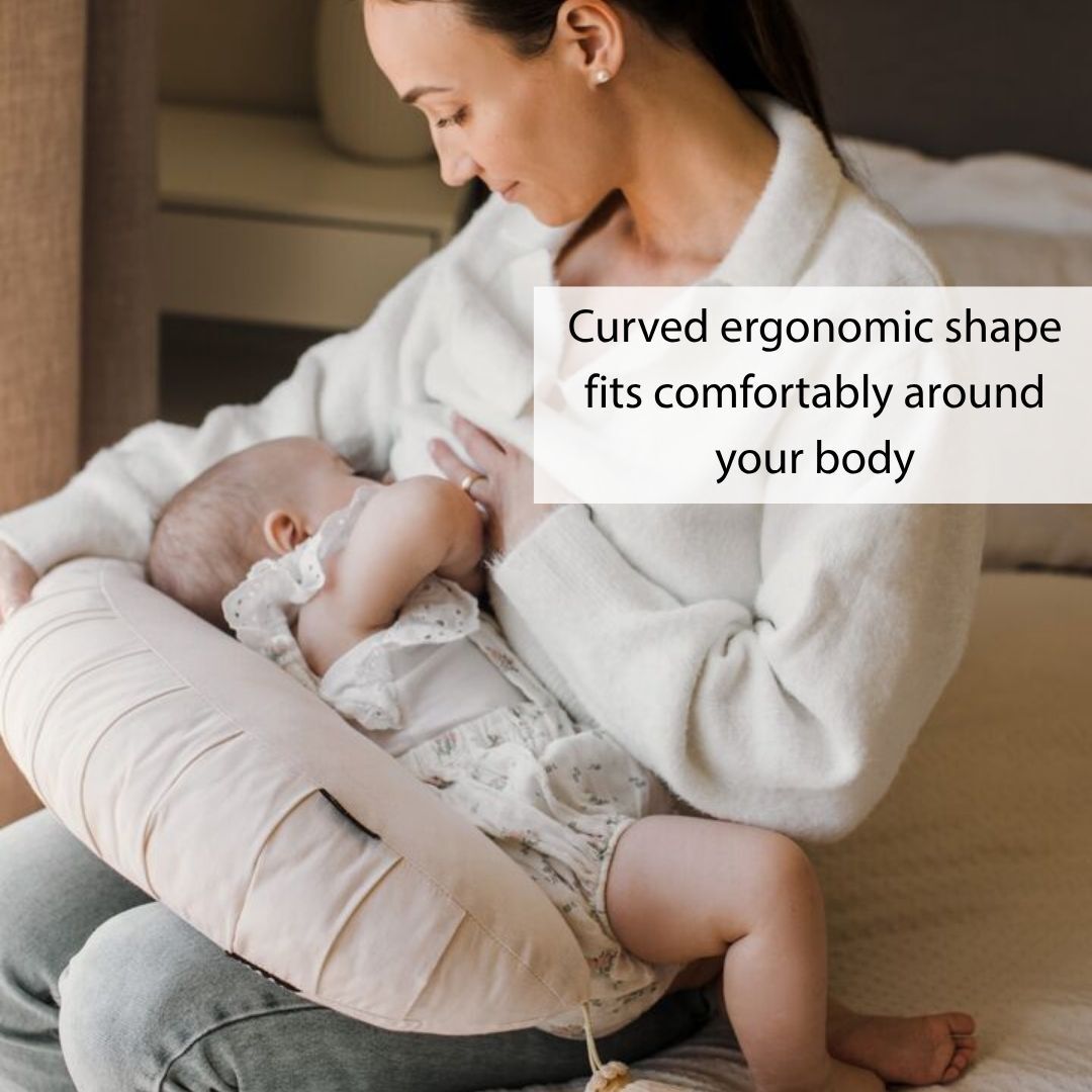 DockATot Nursing Pillow - Sand Chambray image number 5