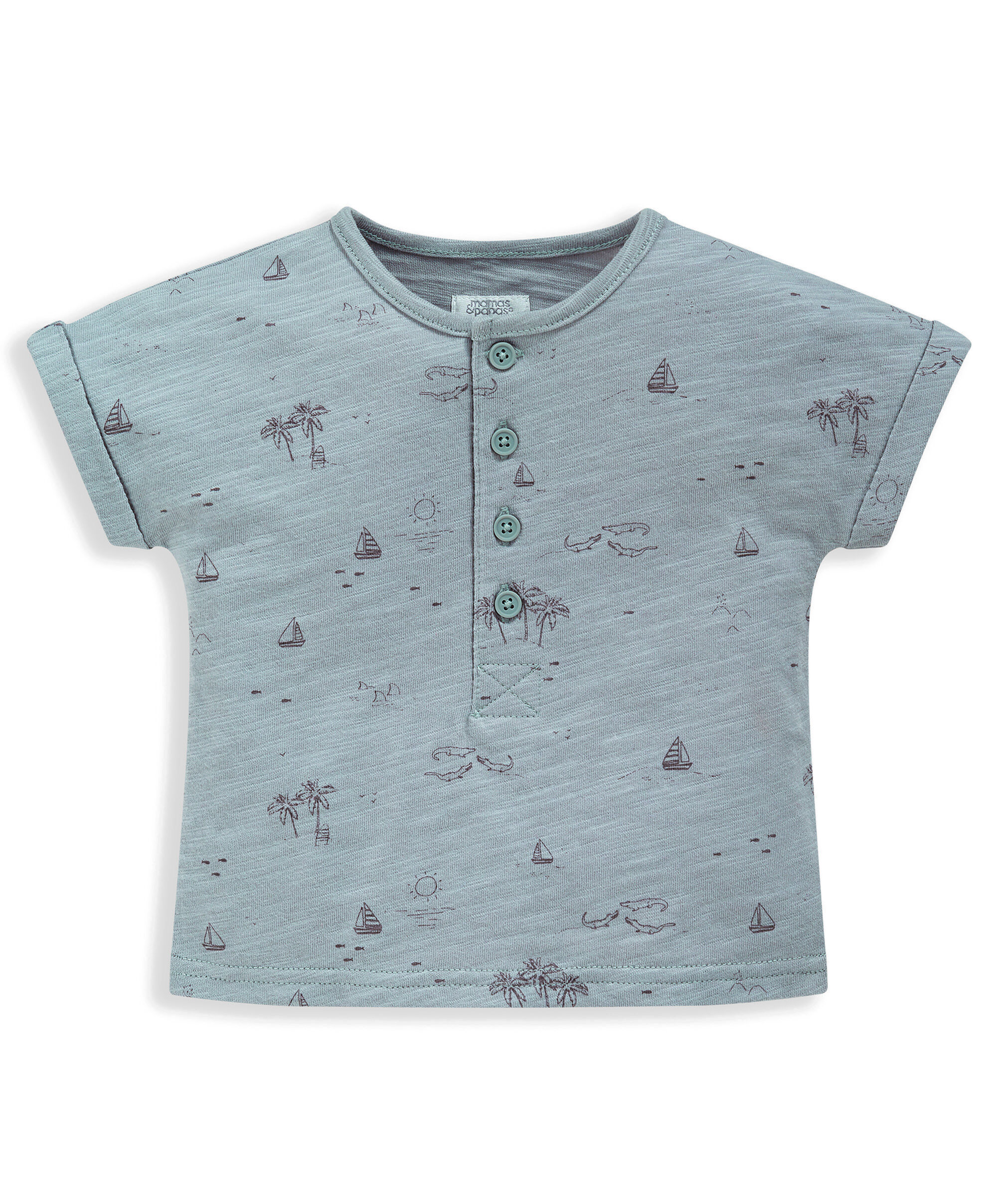 Island Print T-Shirt image number 1