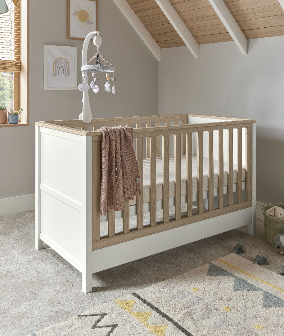 Harwell Cotbed White/Oak
