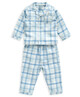 Blue Gingham Woven Pyjamas image number 8