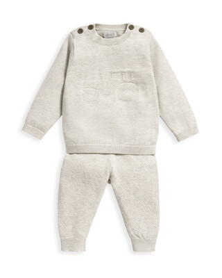 2 Piece Tractor Knit Set