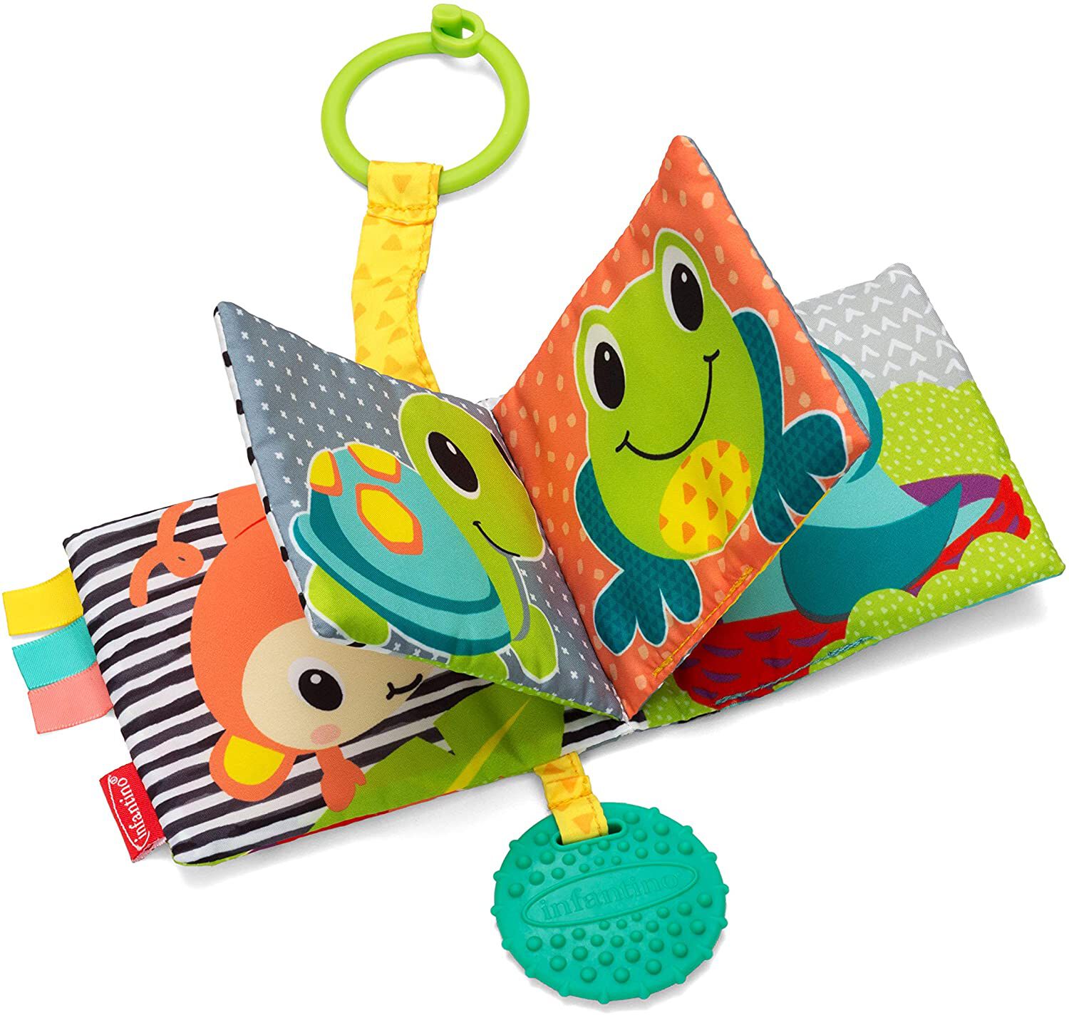 Infantino link & crinkle animal counting book image number 2