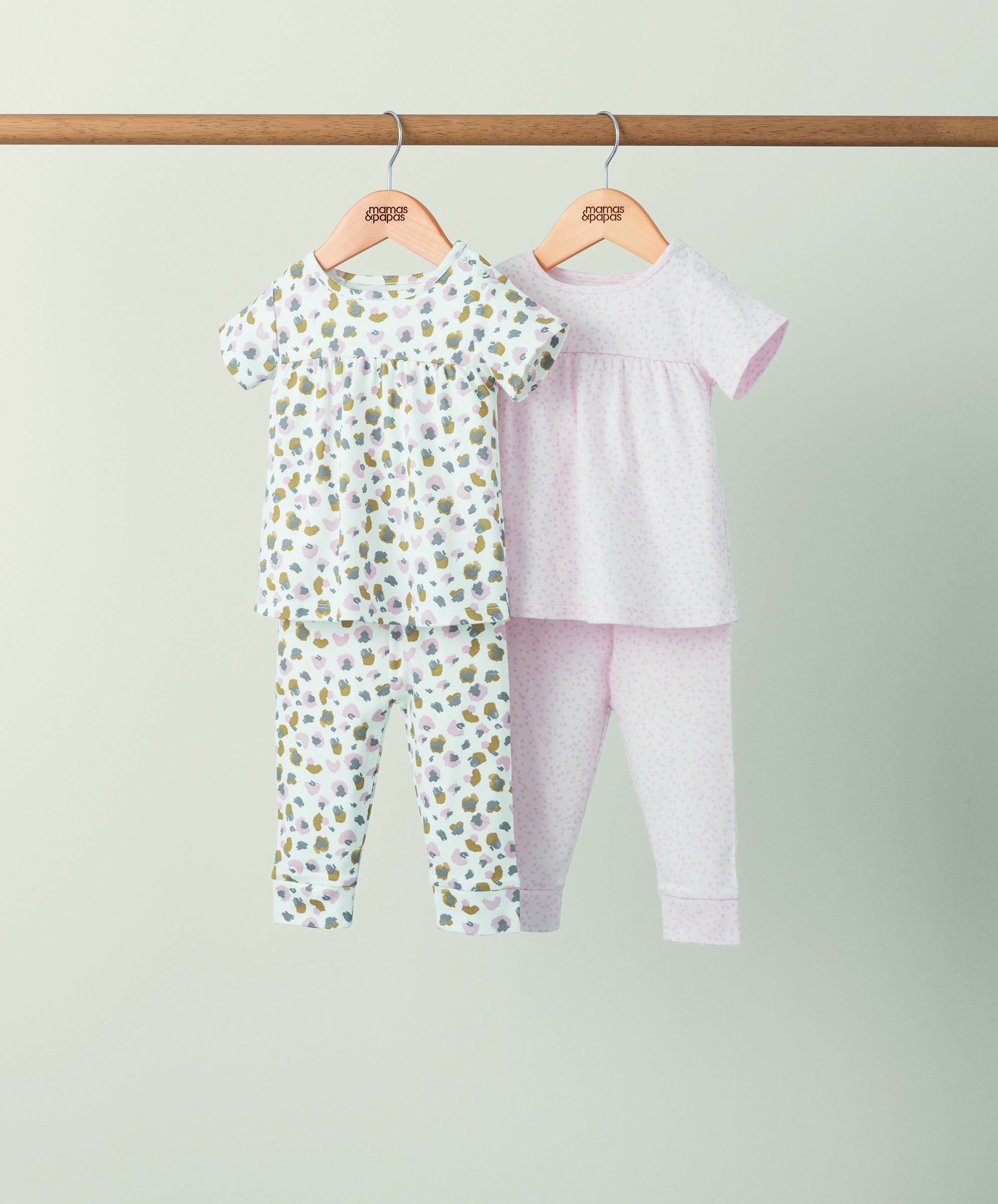 2 pack Subdued Marks Jersey Pyjamas image number 1