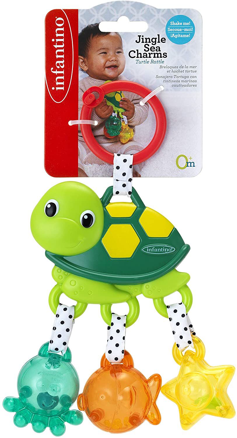 Infantino jingle sea charms turtle (green)