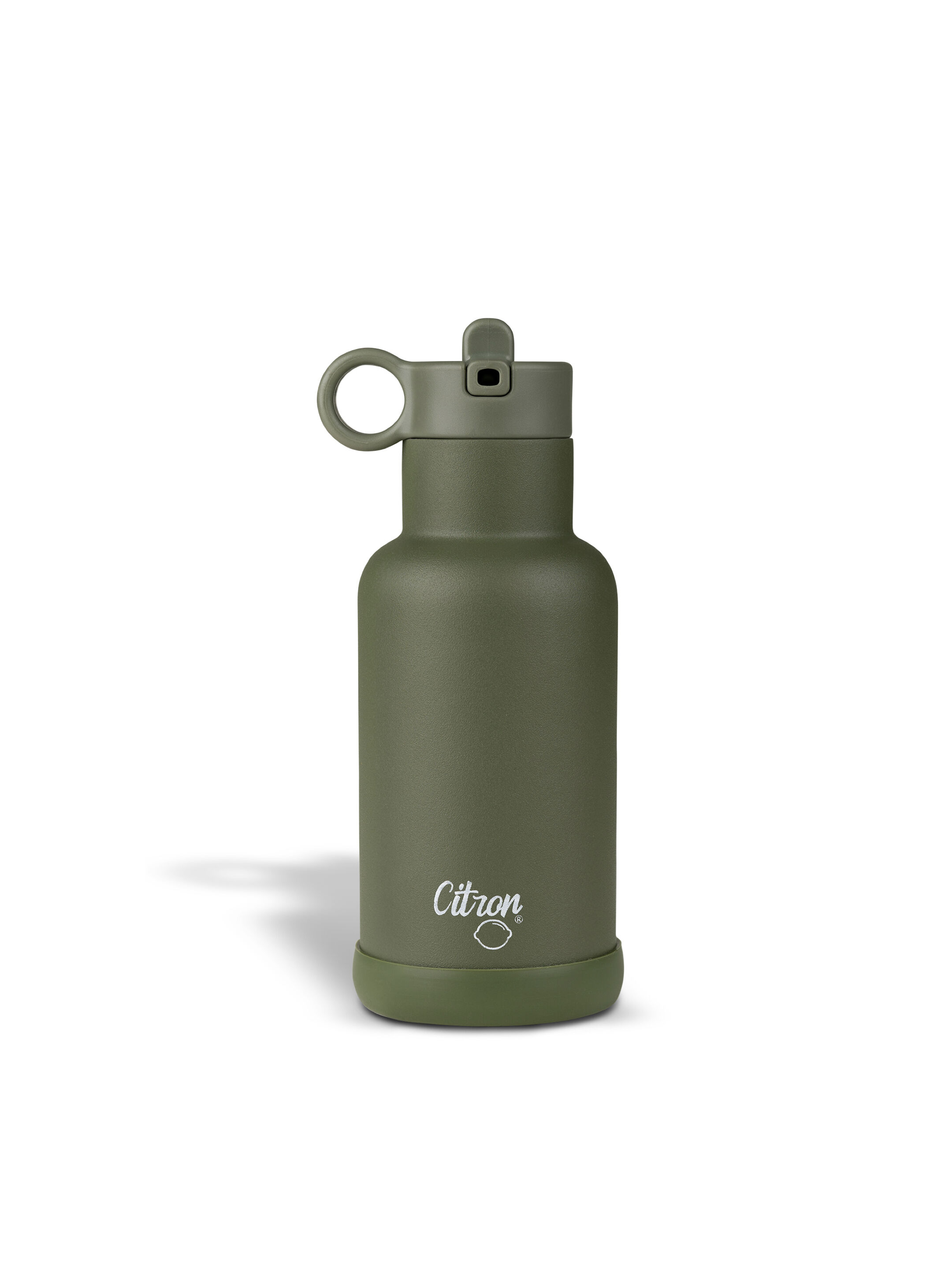 Stainless Steel Water Bottle 350ml - Olive Green image number 1