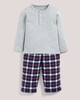 Check Bottom Pyjamas Grey/Navy- 18-24 months image number 1