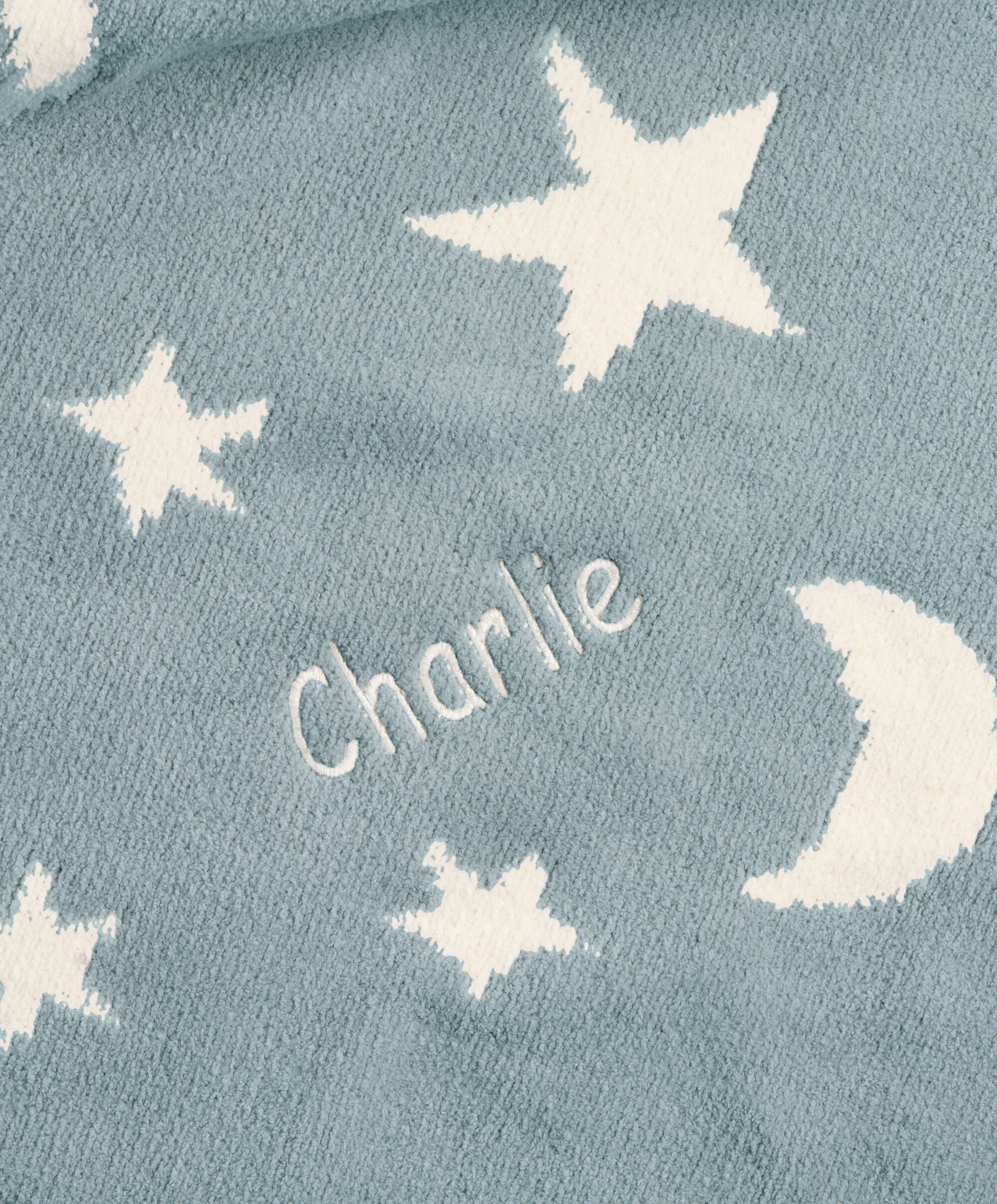 Chenille Blanket - Blue Moon/Star image number 5