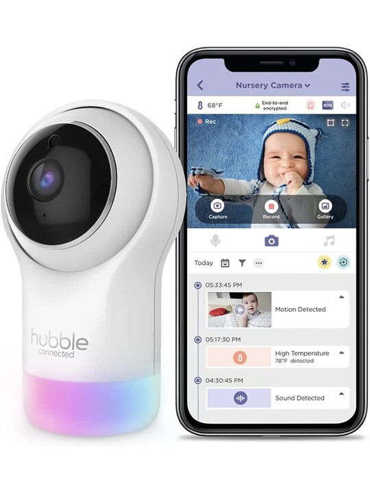 Hubble Smart HD Baby Monitor with Night Light image number 1