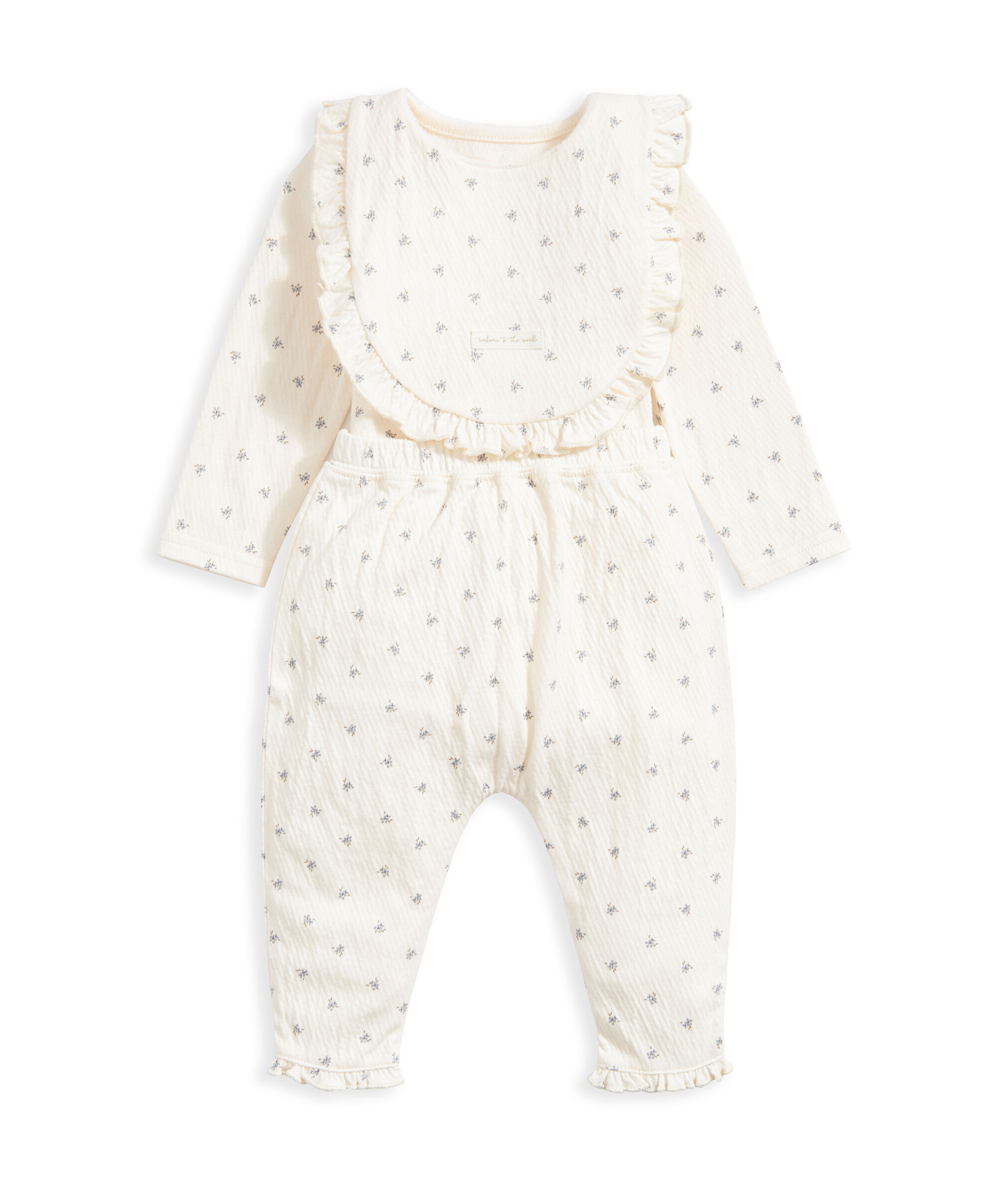 Newborn Outfit Set (3 Piece) - Ditsy Print image number 2