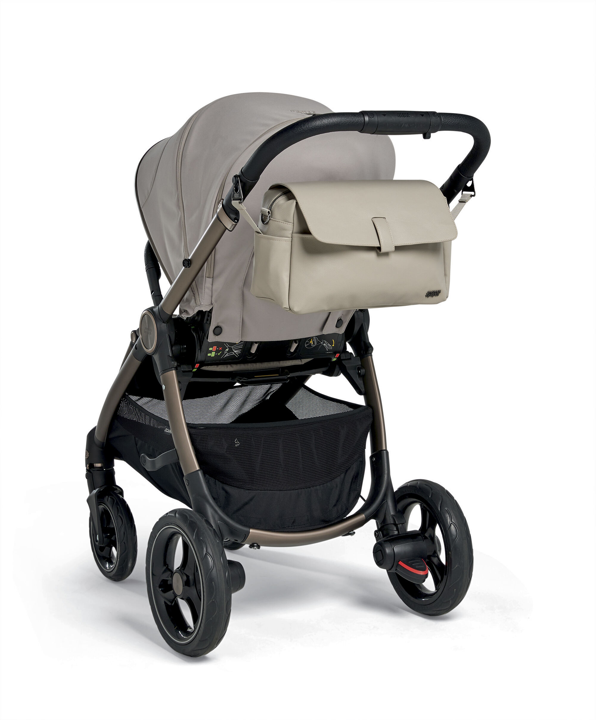 Stroller Organiser - Eco Leather Truffle image number 4