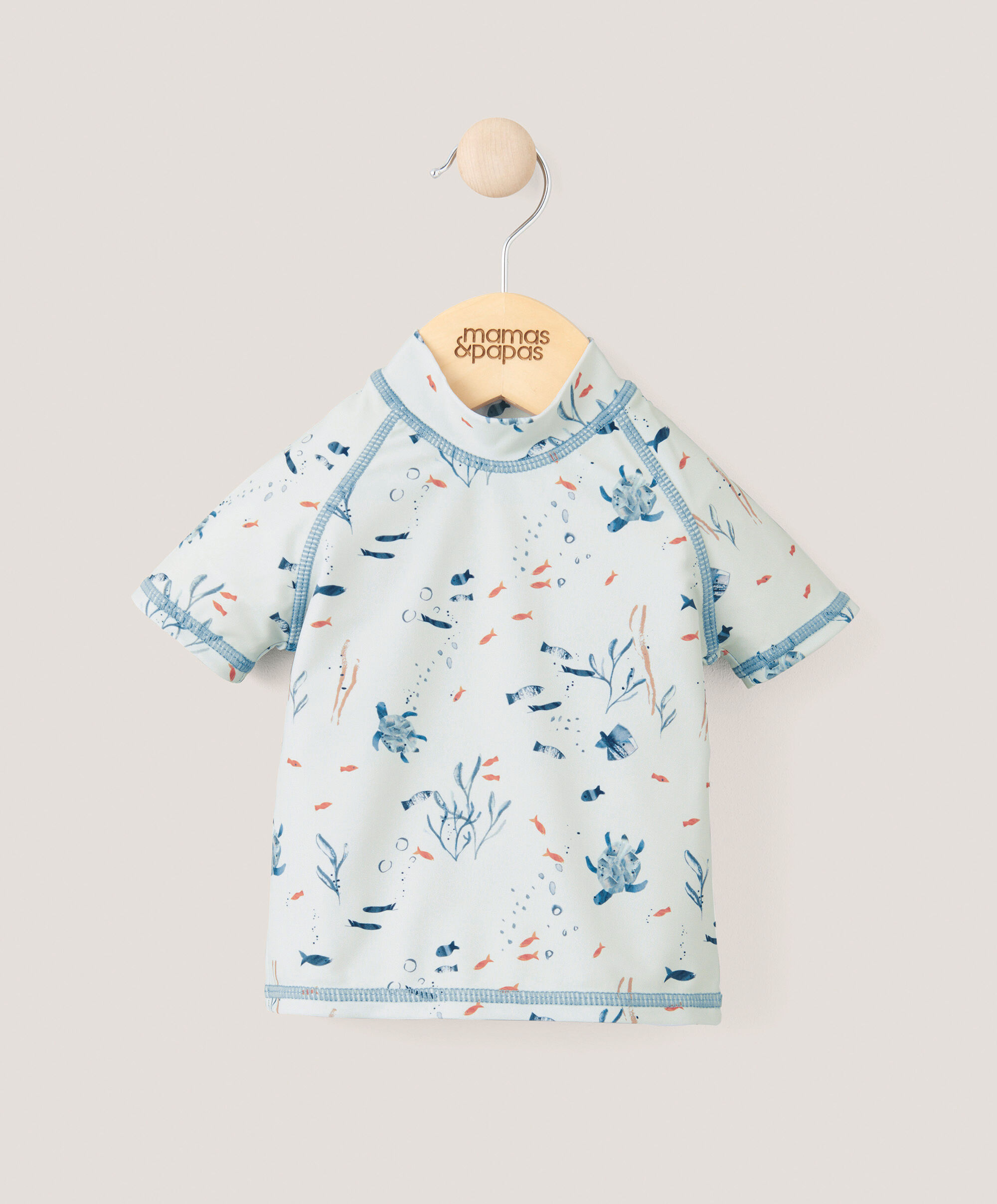 Long Sleeve Rash Top Swimwear - Blue image number 1