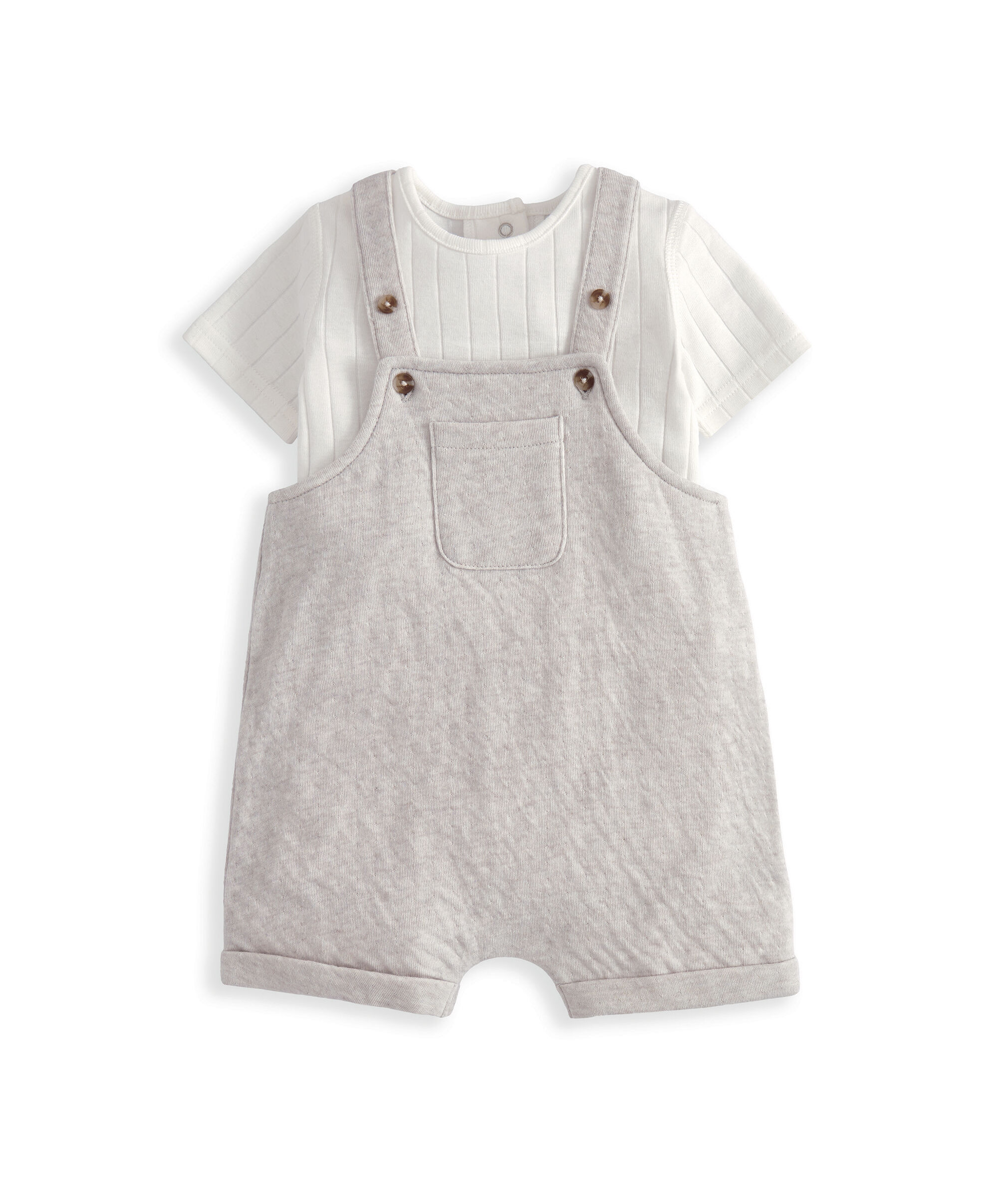 Shortie Dungarees & Bodysuit image number 2