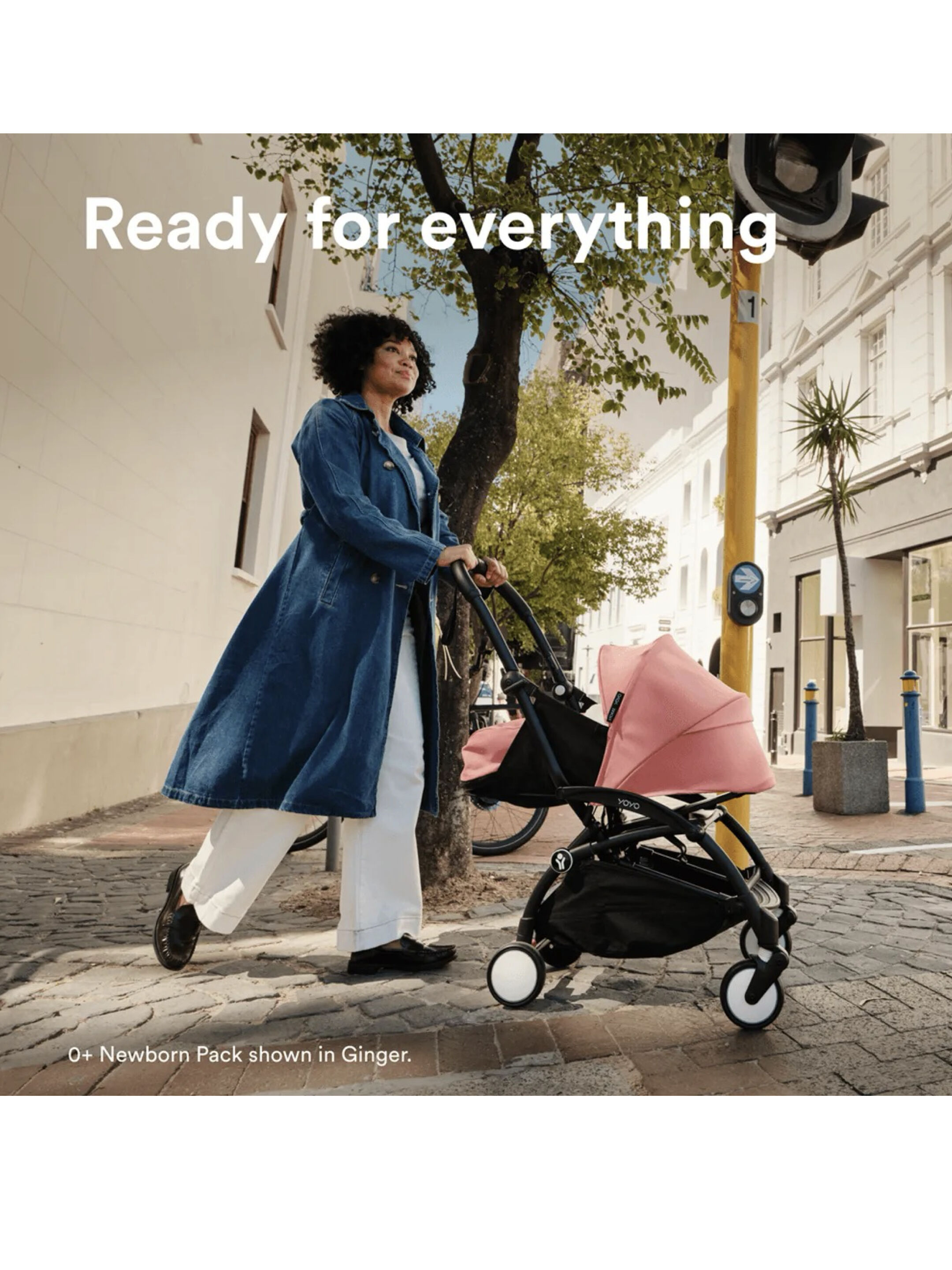 Stokke YOYO3 Full Stroller with White Frame, 0+ Newborn and 6+ Color Pack - Olive (3 pieces) image number 6