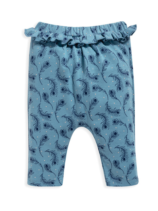 Peacock Feather Print Joggers image number 1