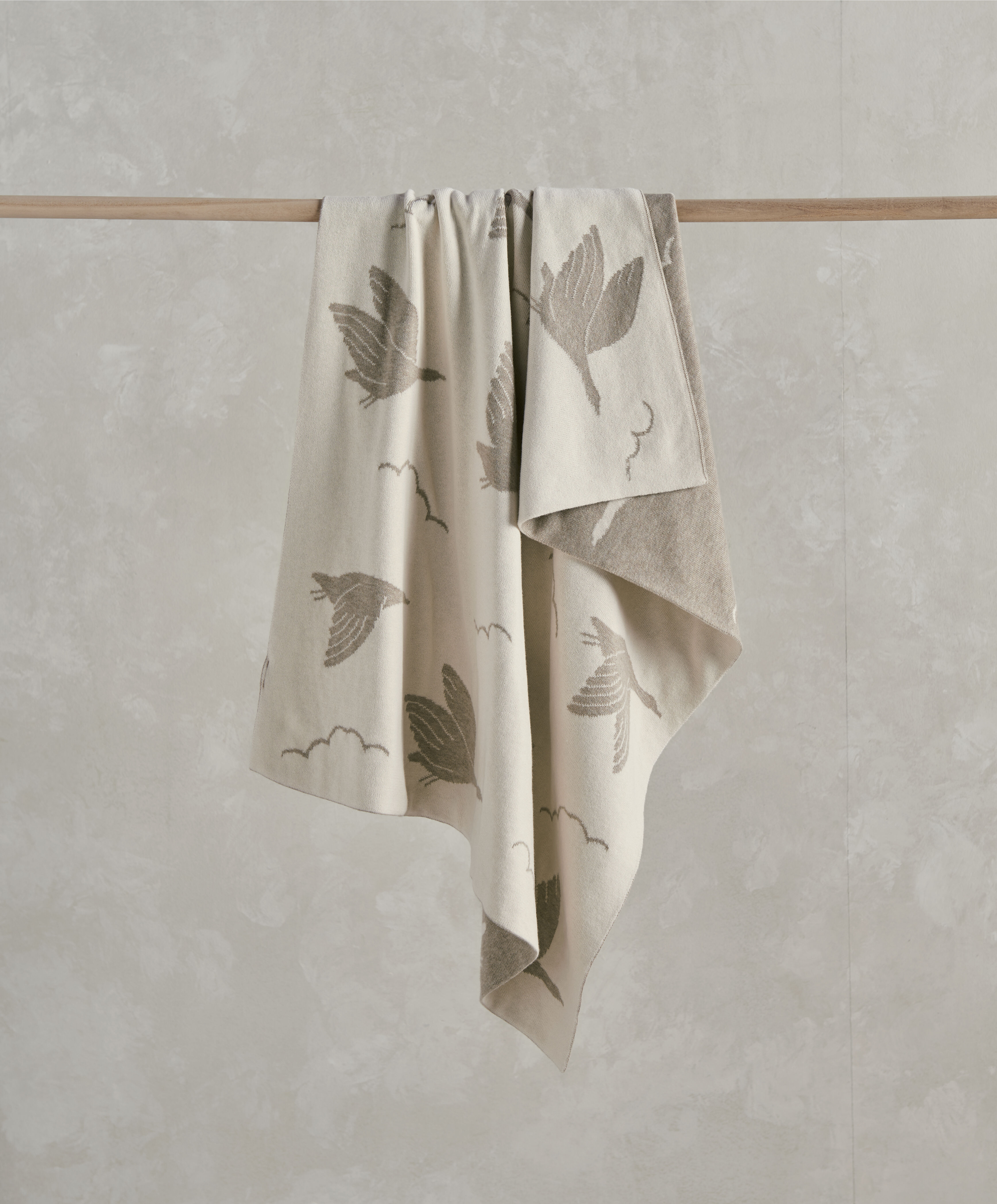 Knitted Blanket - Welcome to the World Duckling