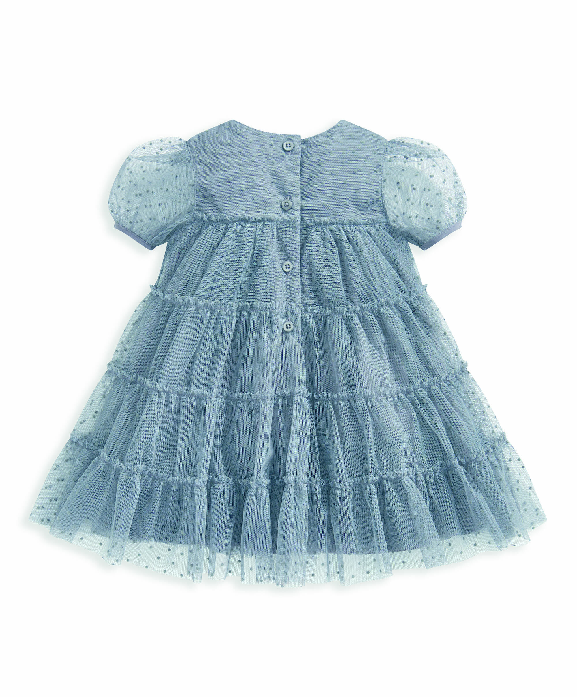 Flock Spot Mesh Dress image number 3
