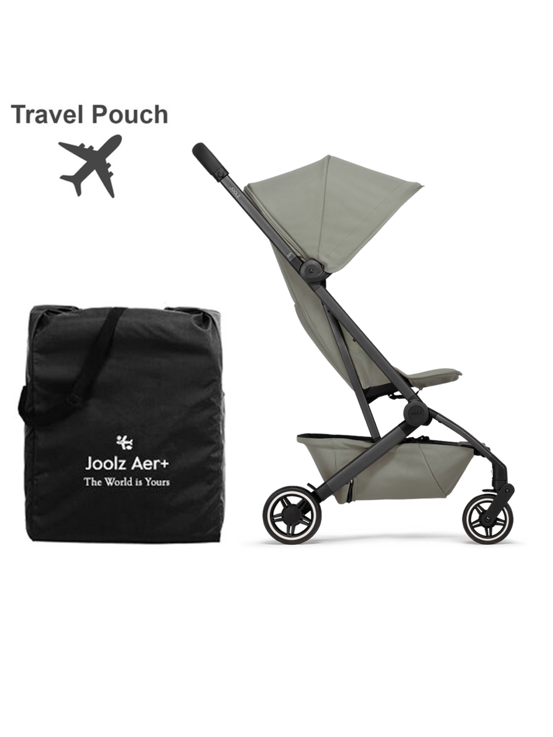 Joolz Aer+ Compact Travel Stroller - Sandy Taupe image number 6