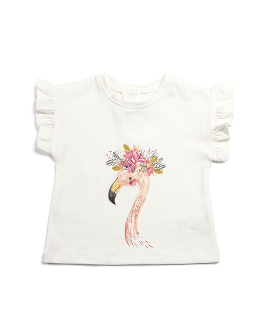 FLAMINGO FRILL TEE:W | 213684644 image number 1