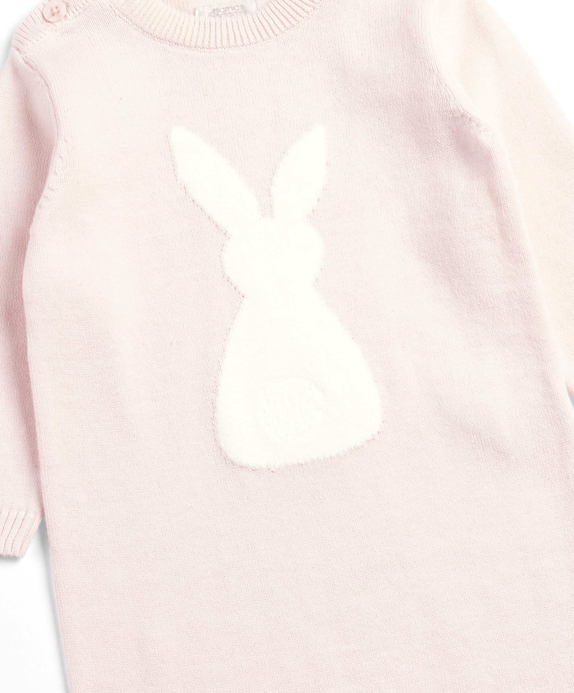 Knitted Bunny Romper image number 3