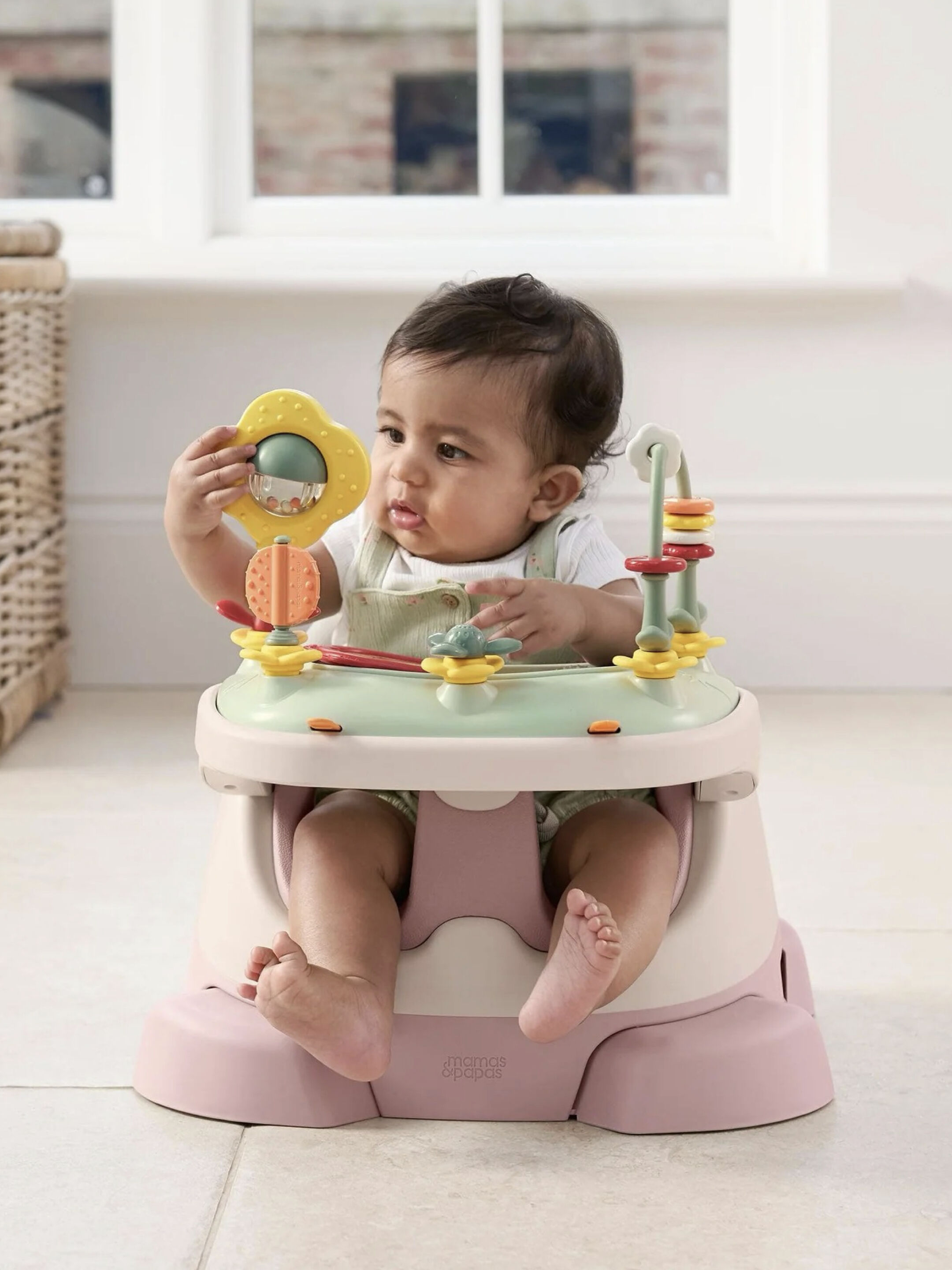 Bug 3-in-1 Floor & Booster Seat with Activity Tray - Blossom