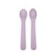 Pippeta Silicone Spoon & Fork - Lilac image number 1
