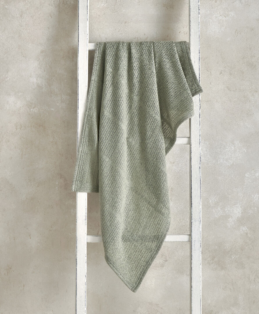 Cellular Blanket 70x100cm - Sage