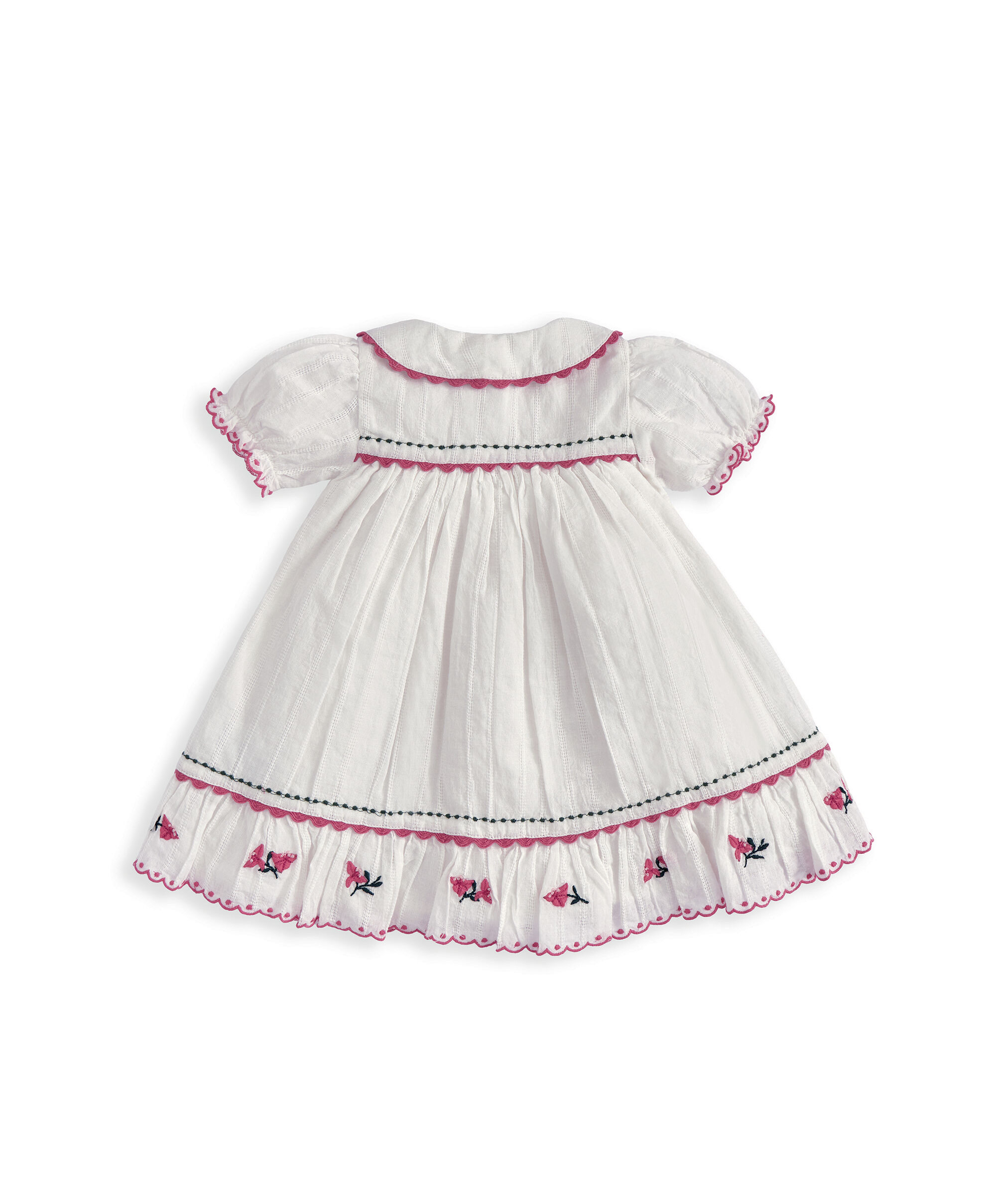 Collared Embroidered Dress image number 3