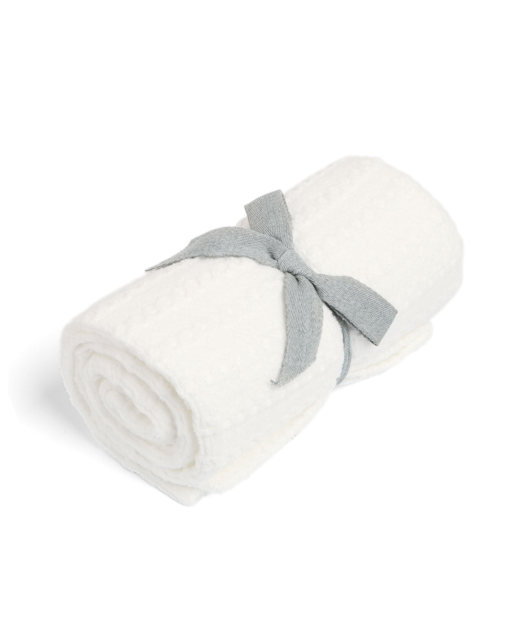 Chenille Blanket - White Stripe image number 3